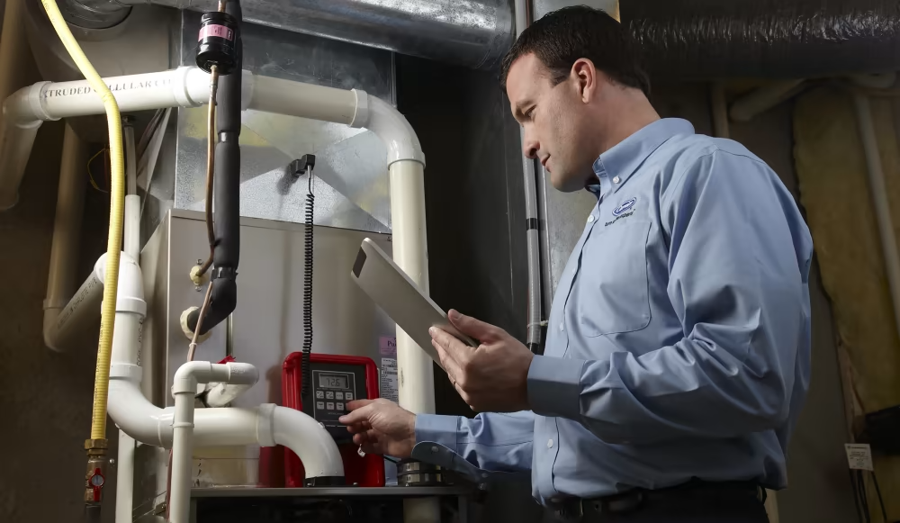 carrier tech maintaining furnace | Advanced Heating and Air Conditioning