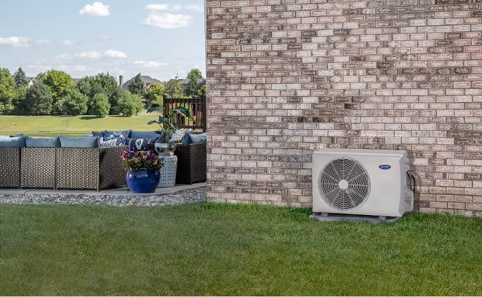 carrier mini split unit outside | Advanced Heating and Air Conditioning