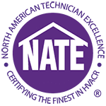 NATE logo | Advanced Heating and Air Conditioning